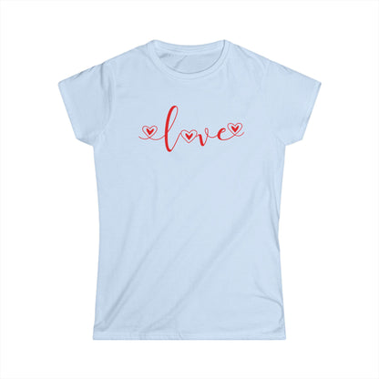 Red Heart Calligraphy Women's T-Shirt
