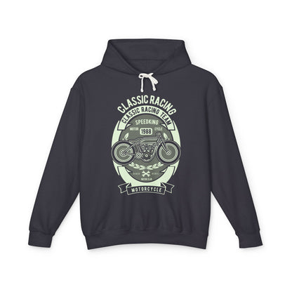 Classic Racing Motorcycle Lightweight Hooded Sweatshirt