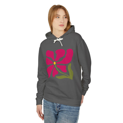 Floral Abstract Flower Lightweight Women's Hooded Sweatshirt