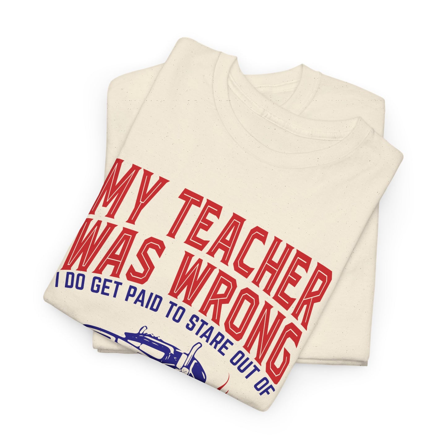 My Teacher Was Wrong I Got Paid To Stare Out Of The Window All Day Truck Driver Tee