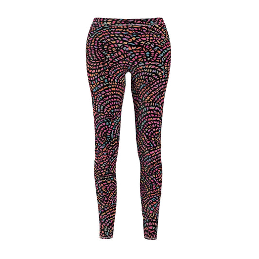 Colorful Mosaic Swirl Women's Leggings