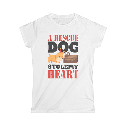Rescue Dog Stole My Heart Women's Tee