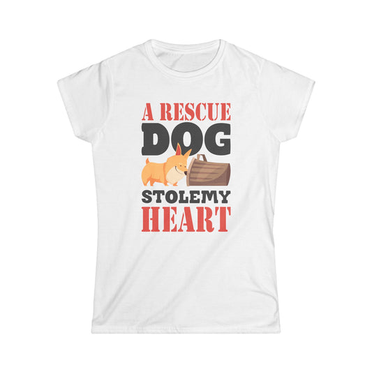 Rescue Dog Stole My Heart Women's Tee