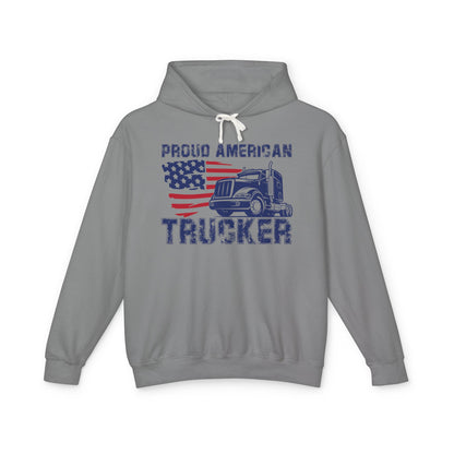 Proud American Trucker Lightweight Hooded Sweatshirt