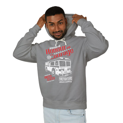 Honour and Courage Firefighters Lightweight Hooded Sweatshirt