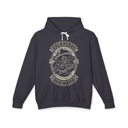 Dia de Muertos Calavera Lightweight Hooded Sweatshirt