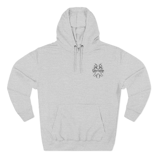 Cybersigilism Gothic Three-Panel Fleece Hooded Sweatshirt