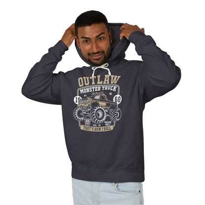 Outlaw Monster Truck Lightweight Hooded Sweatshirt