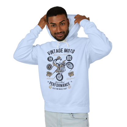 Vintage Moto Lightweight Hooded Sweatshirt