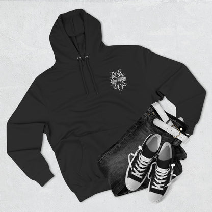 Cybersigilism Gothic Three-Panel Fleece Hooded Sweatshirt