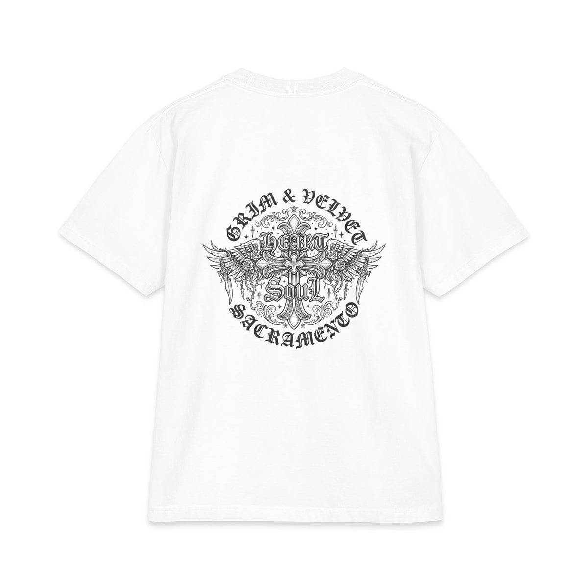 Grim & Velvet Heart Soul Max Heavyweight T-Shirt