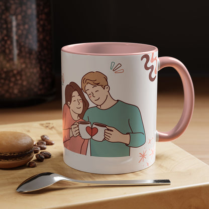 Cute Romantic Heart Design 11oz Mug