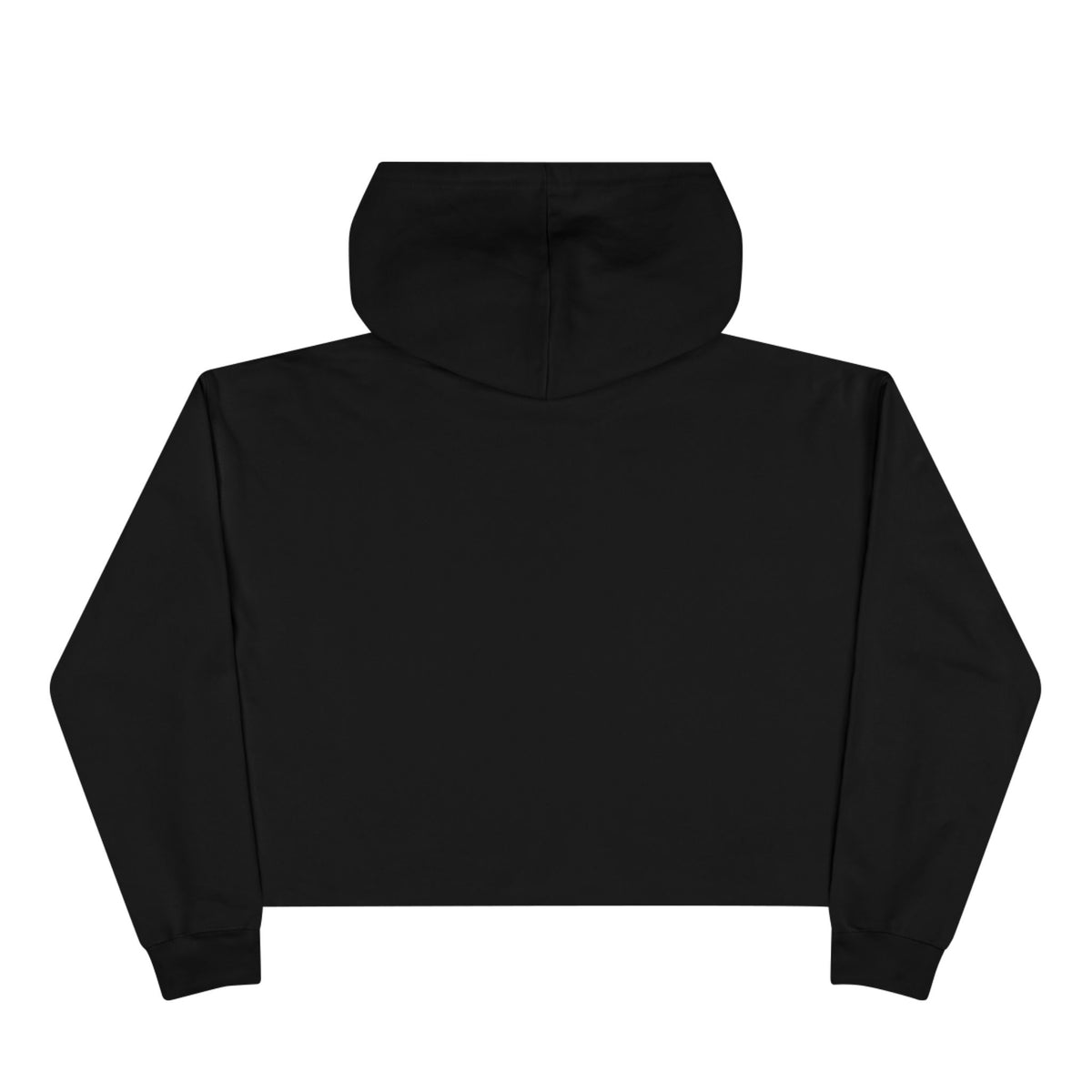 Abstract Heart Line Art Crop Hoodie