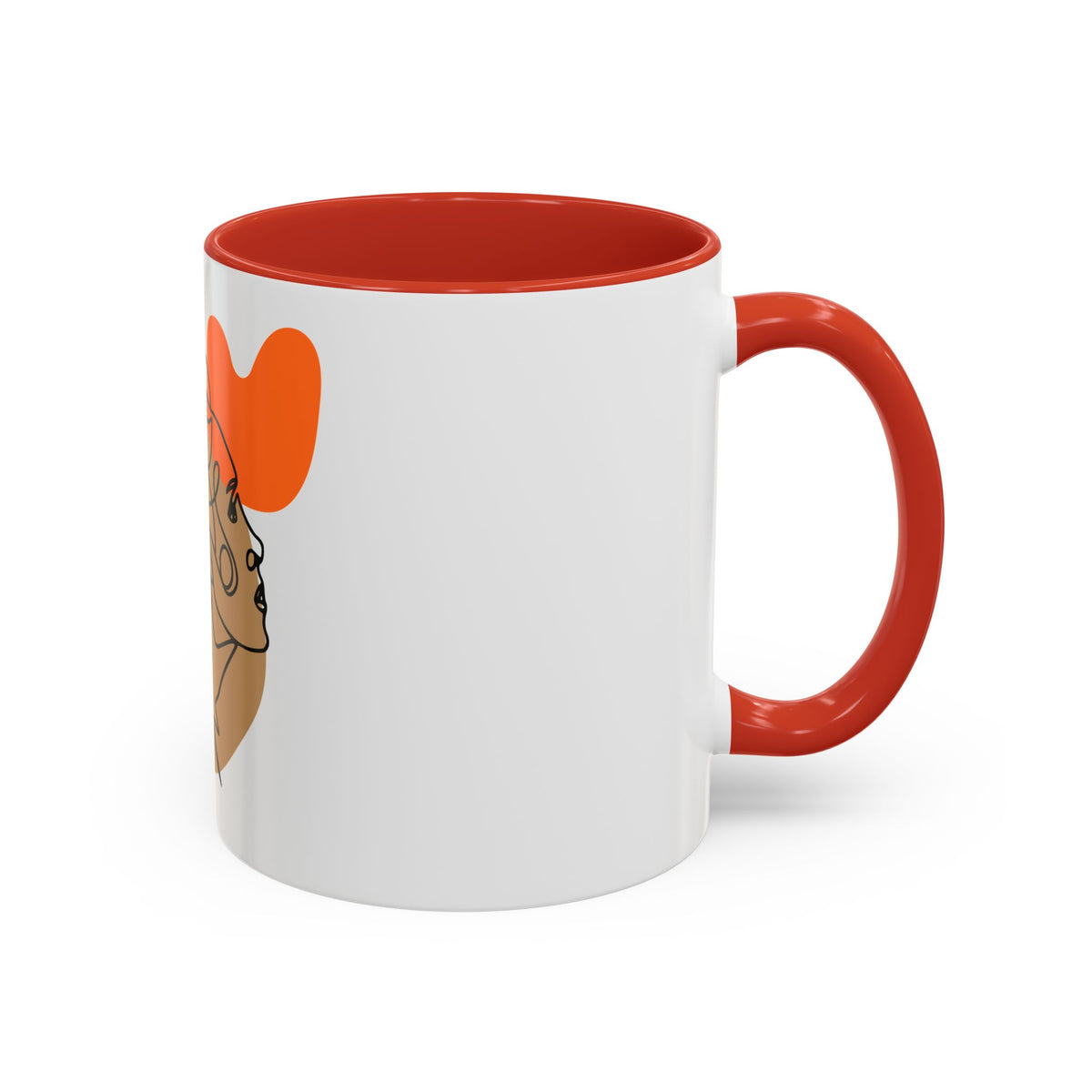 Abstract Line Art Woman Accent 110z Mug