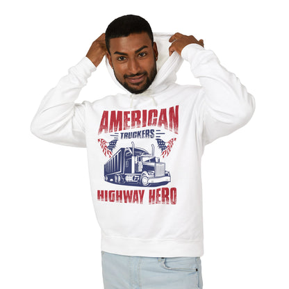 American Truckers Highway Hero Lightweight Hooded Sweatshirt