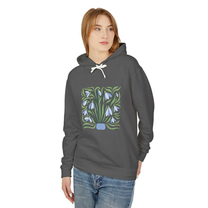 Botanical Vase Lightweight Women's Hooded Sweatshirt