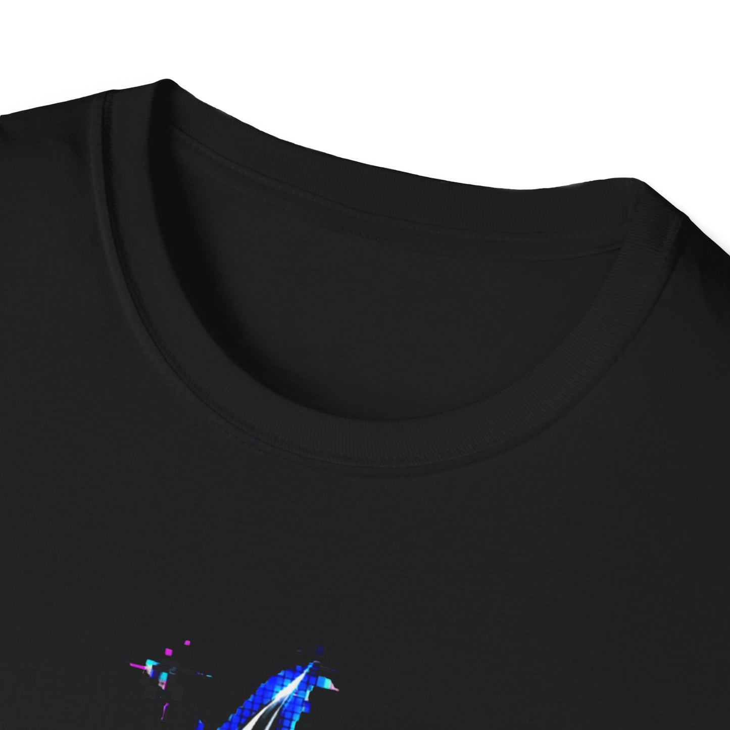 Blue Digital Flame Graphic Women's Tee