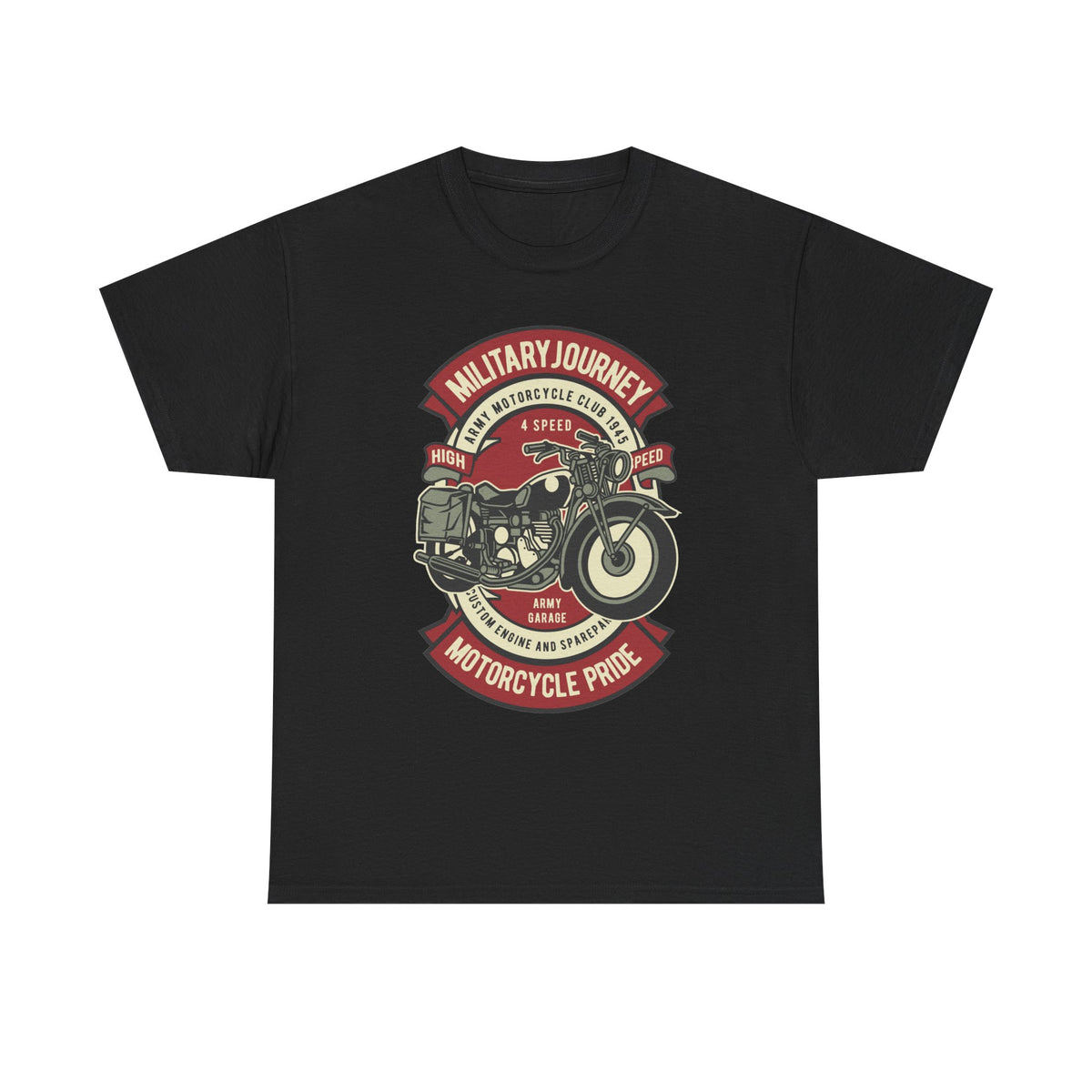 Military Journey Motorcycle Pride T-Shirt