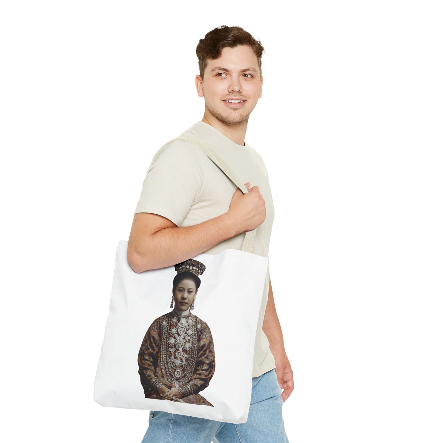 Vintage Peranakan Chinese Empress Portrait Tote Bag