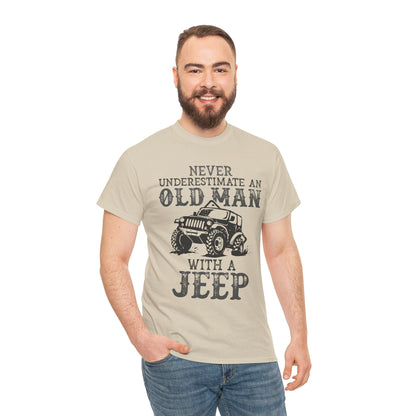 Never Underestimate Old Man With Jeep T-Shirt