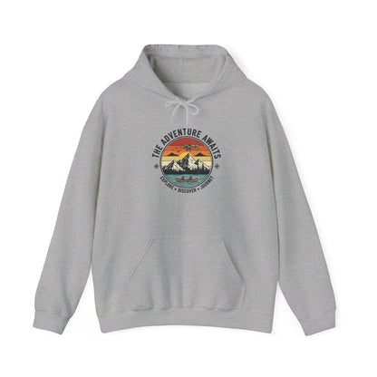 Adventure Awaits Heavy Blend Hooded Sweatshirt