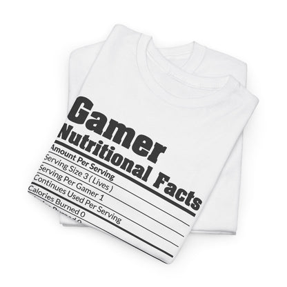 Gamer Nutritional Facts T-Shirt