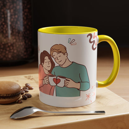 Cute Romantic Heart Design 11oz Mug