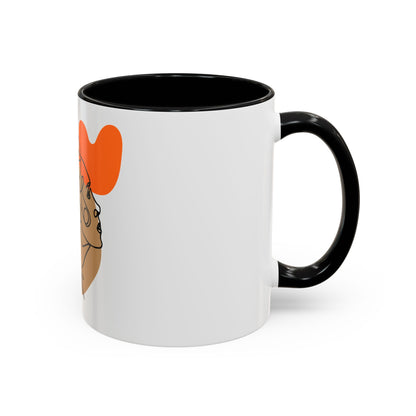 Abstract Line Art Woman Accent 110z Mug
