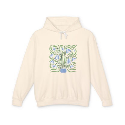 Botanical Vase Lightweight Women's Hooded Sweatshirt