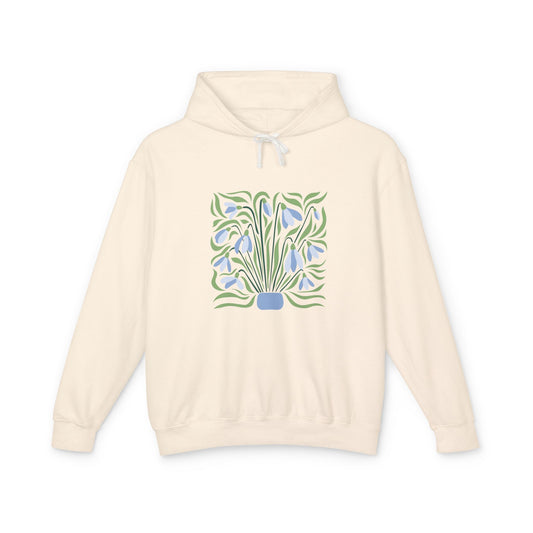 Botanical Vase Lightweight Women's Hooded Sweatshirt