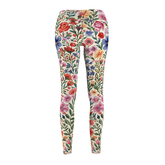 Floral Garden Watercolor Women's Leggings