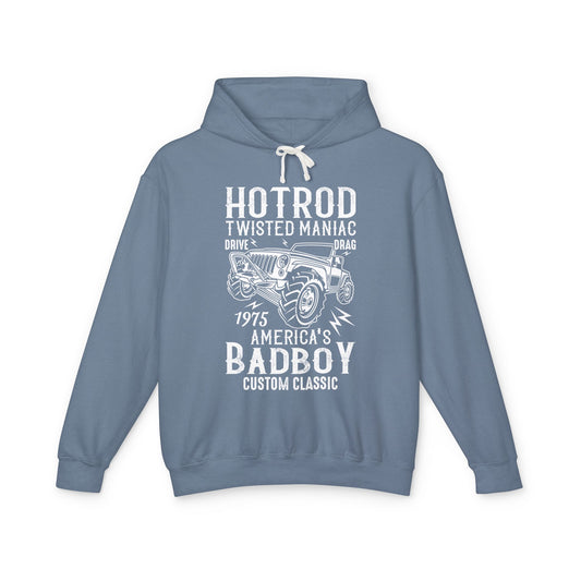 Hotrod Twisted Maniac America's Bad Boy Lightweight Hooded Sweatshirt