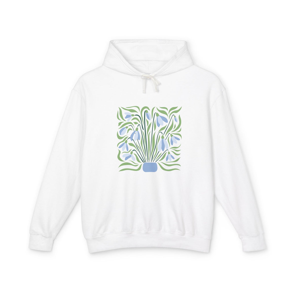 Botanical Vase Lightweight Women's Hooded Sweatshirt