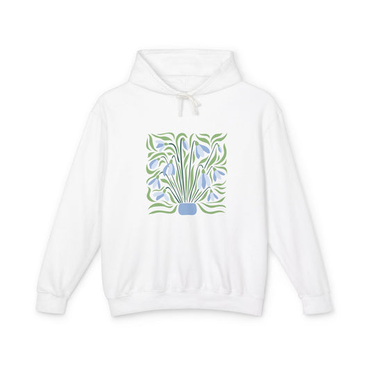 Botanical Vase Lightweight Women's Hooded Sweatshirt