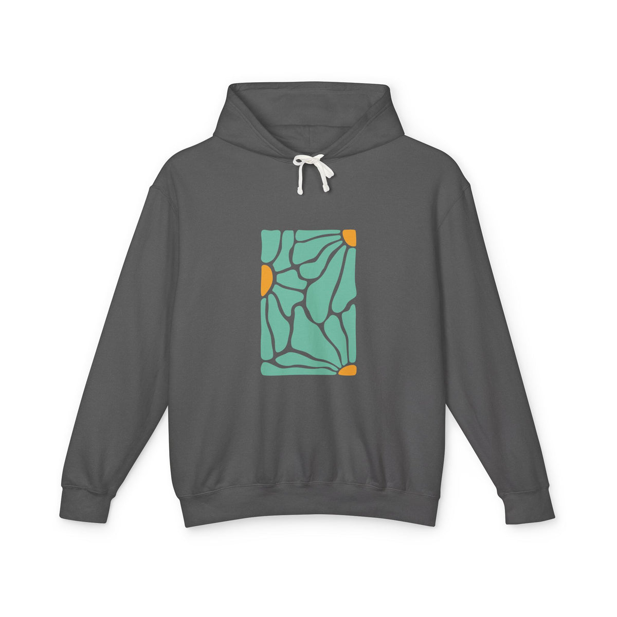 Abstract Botanical Pattern Lightweight Women's Hooded Sweatshirt