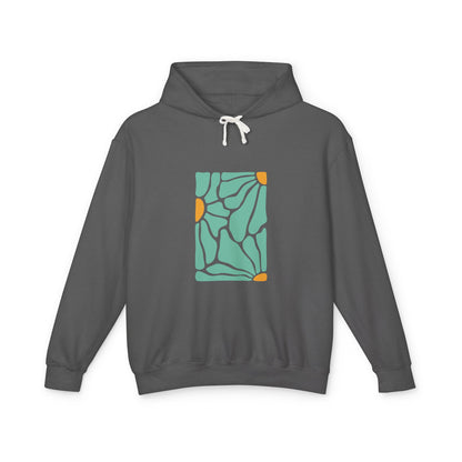 Abstract Botanical Pattern Lightweight Women's Hooded Sweatshirt
