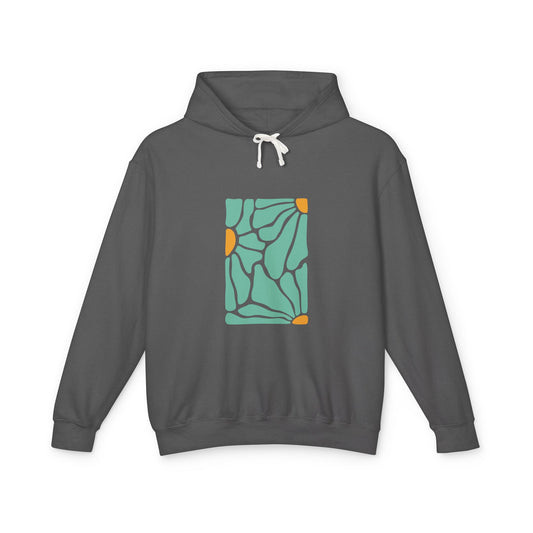 Abstract Botanical Pattern Lightweight Women's Hooded Sweatshirt