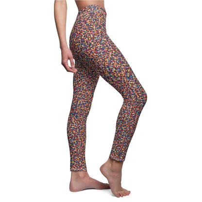 Multicolor Confetti Print Women's Leggings