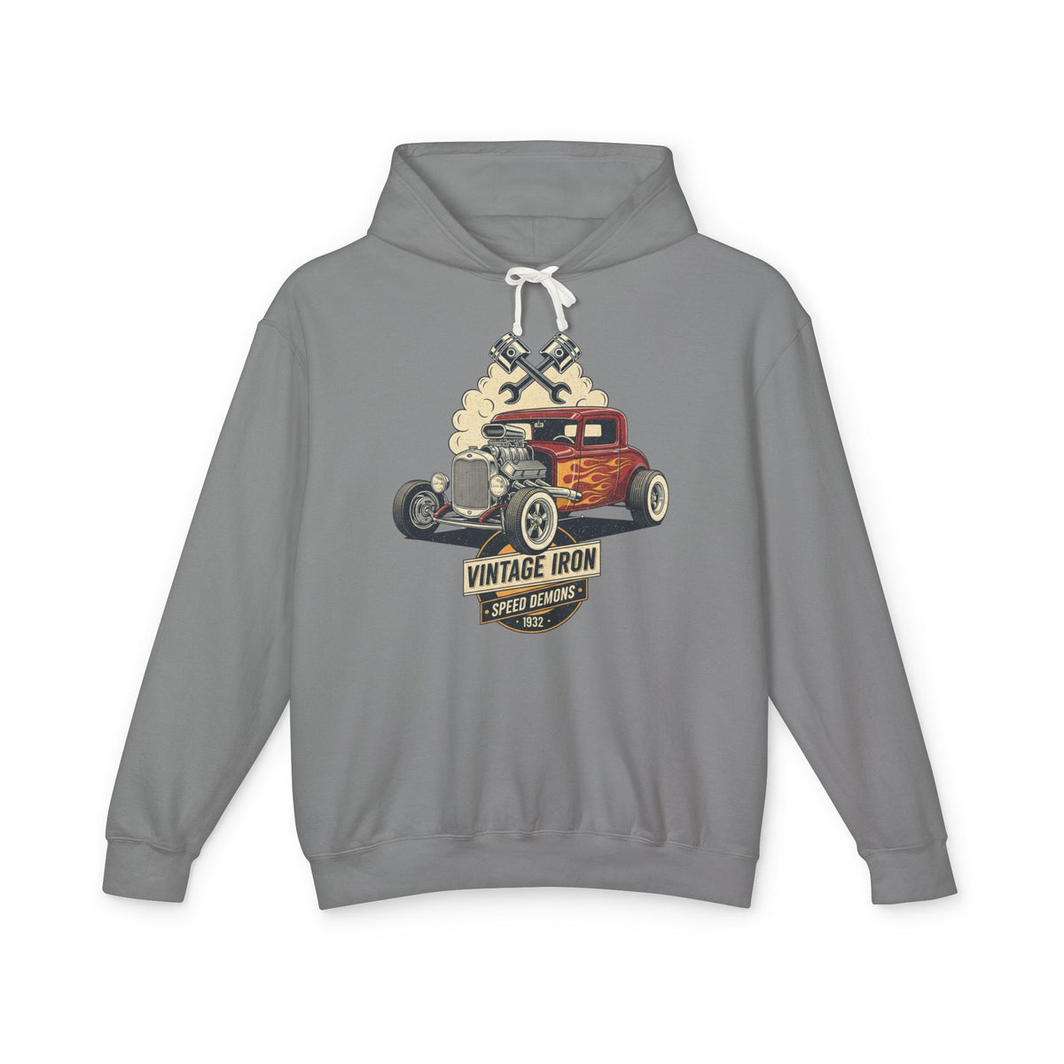 Vintage Iron Speed Demons Lightweight Hooded Sweatshirt