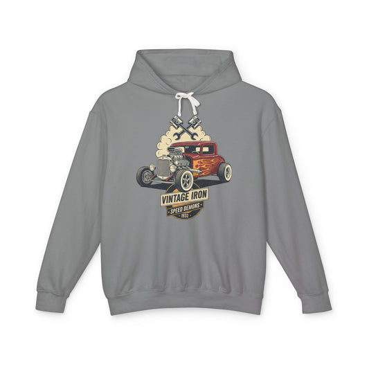 Vintage Iron Speed Demons Lightweight Hooded Sweatshirt