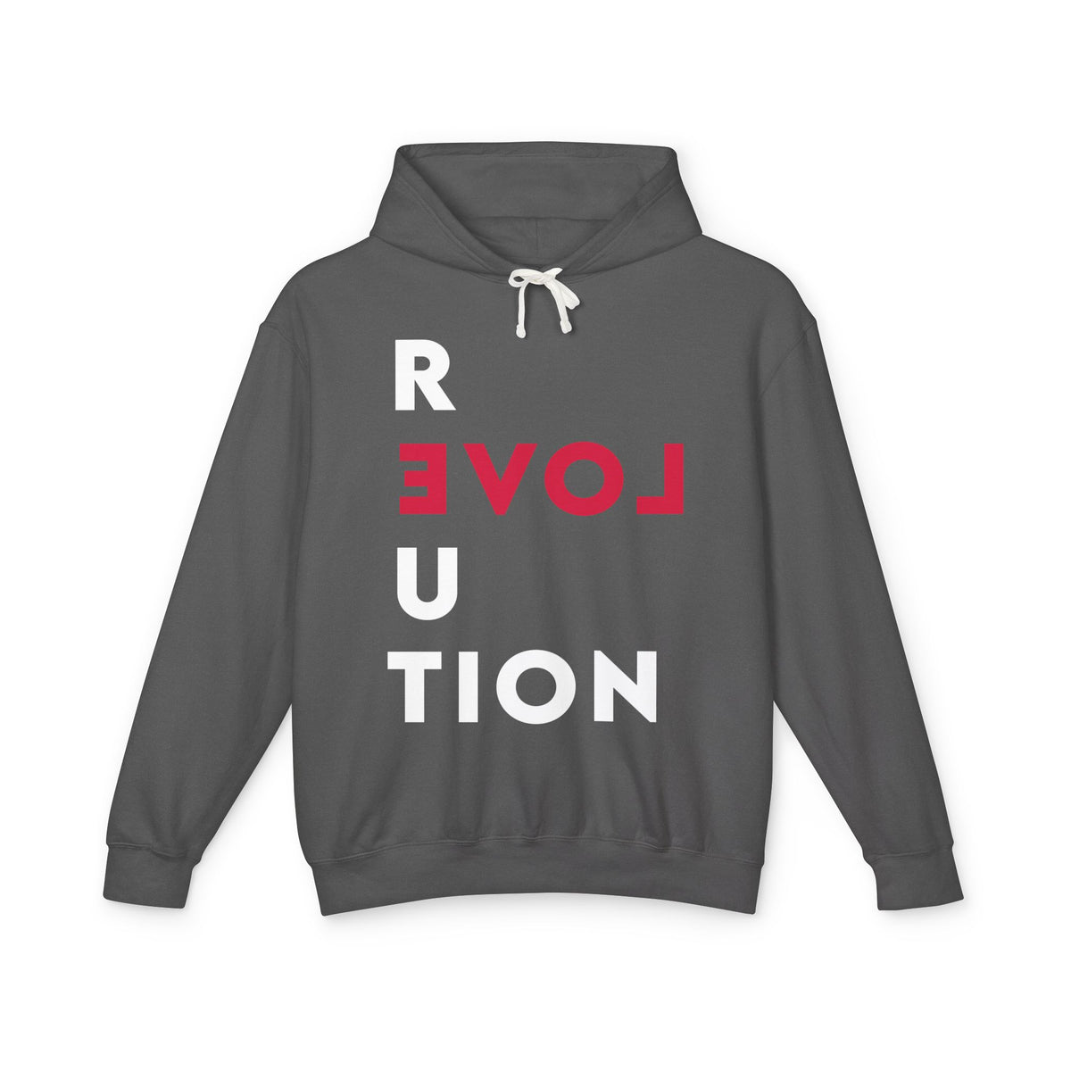 Revolution with LOVE Graphic Lightweight Hooded Sweatshirt