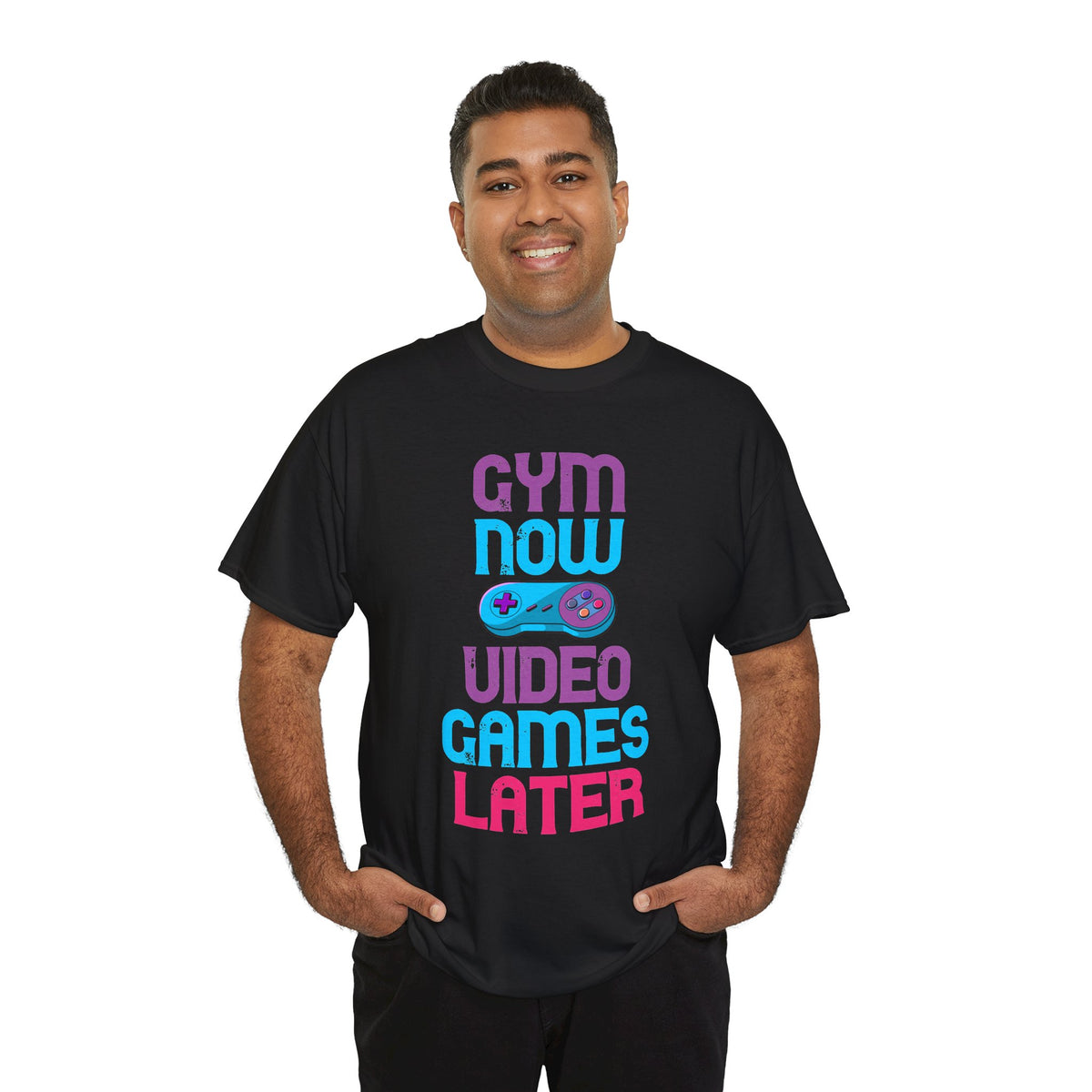 Gym Now Video Games Later T-Shirt
