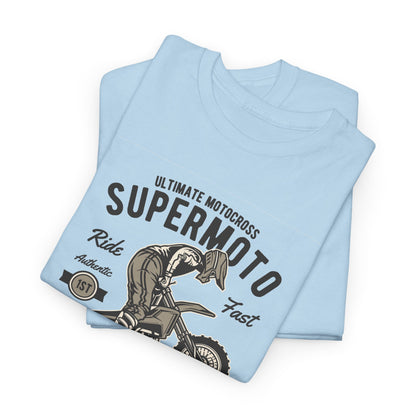 Super Moto Vintage Motorcycle Graphic T-Shirt