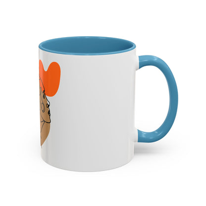 Abstract Line Art Woman Accent 110z Mug