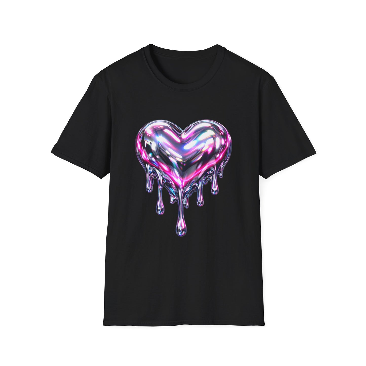 Liquid Chrome Heart Women's T-Shirt