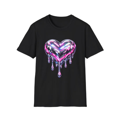 Liquid Chrome Heart Women's T-Shirt