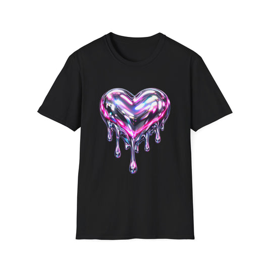 Liquid Chrome Heart Women's T-Shirt