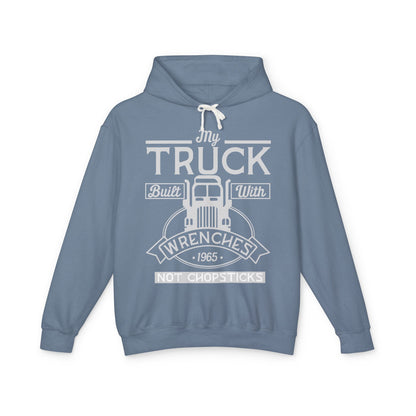 My Truck Built With Wrenches Lightweight Hooded Sweatshirt