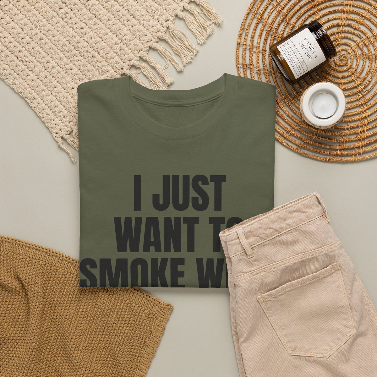 "I Just Want To Smoke Weed And Play Video Games" Graphic T-Shirt