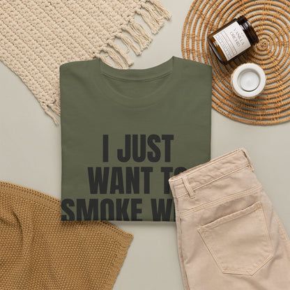 "I Just Want To Smoke Weed And Play Video Games" Graphic T-Shirt